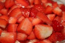 诱人的草莓自助餐